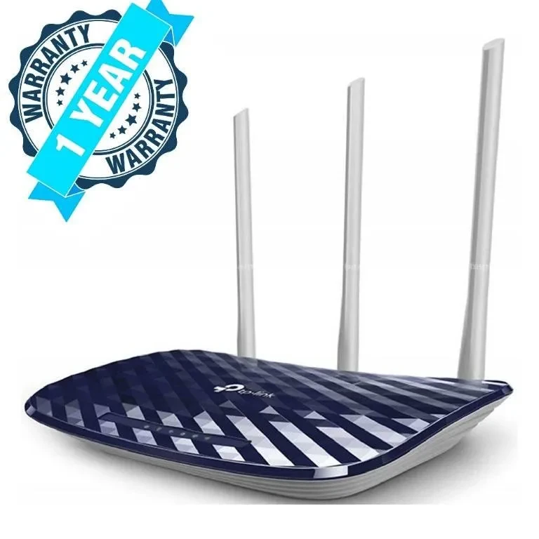 TP-Link Router Three Antenna, AC750 Dual Band Wireless Cable Router, 4 10/100 LAN + 10/100 WAN Ports , Archer C-20